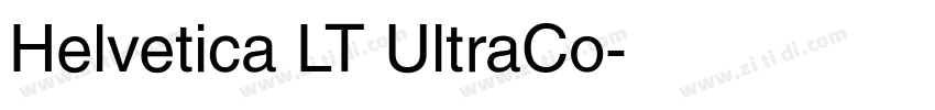 Helvetica LT UltraCo字体转换